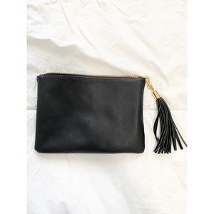 NWOT Black Faux Leather Clutch by “A New Day”
